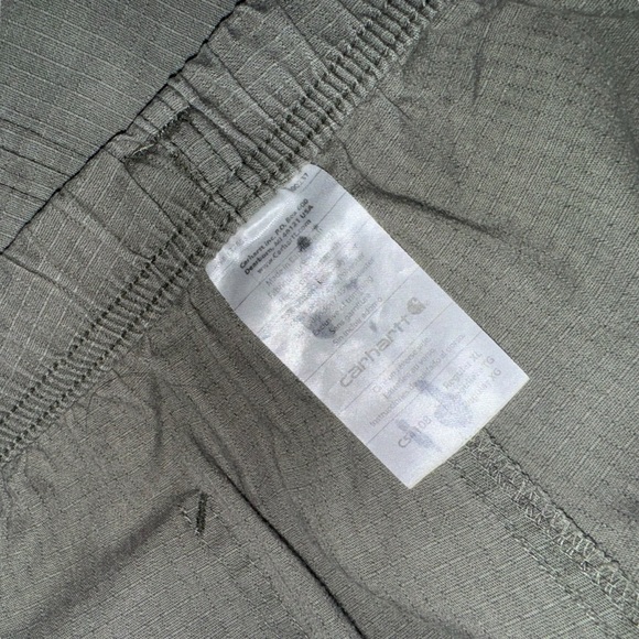 Carhartt Relaxed Light-Weight Cargo Pants Mens sz XL Army Green L26 cropped - Picture 4 of 9